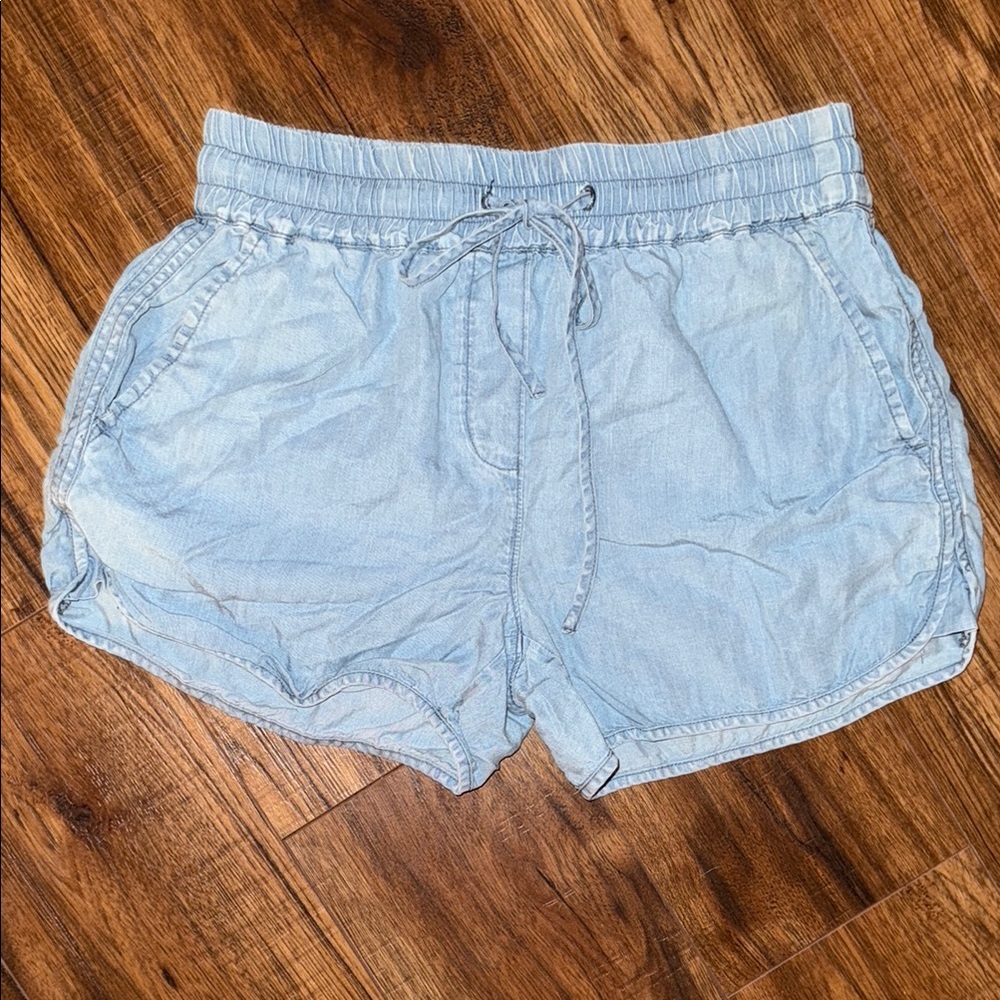 Light Blue Denim Women's Shorts